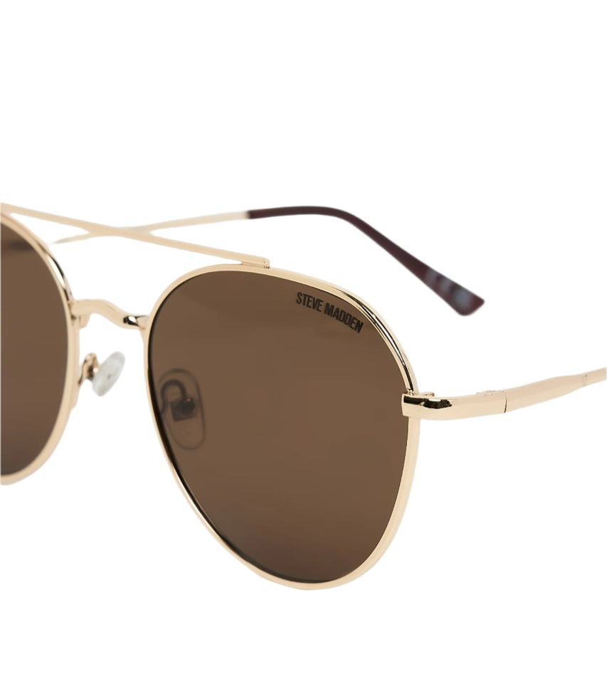 Classic Women's Gold Sunglasses - view 4