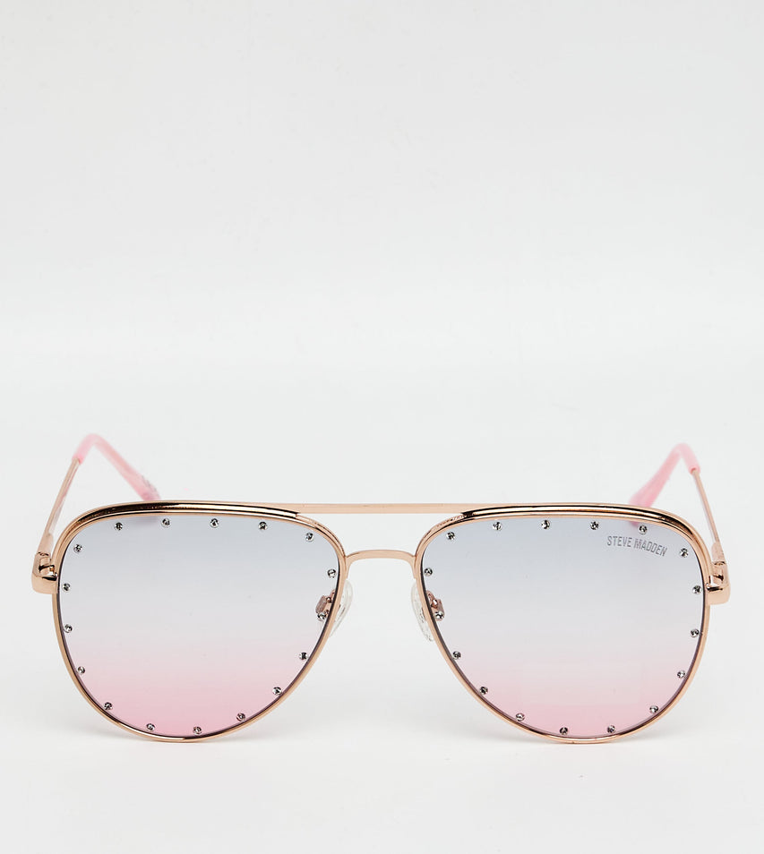 Jair Rose Gold Sunglasses - view 2