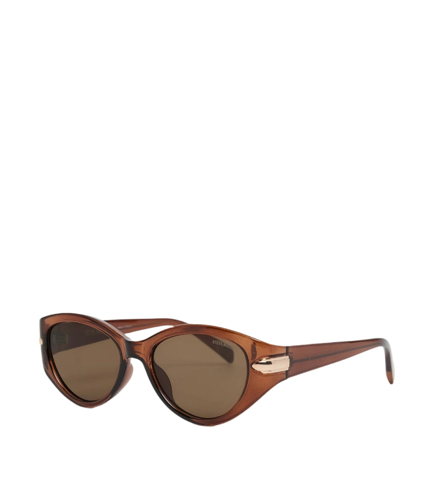 Sleek Women's Dark Brown Sunglasses - view 2