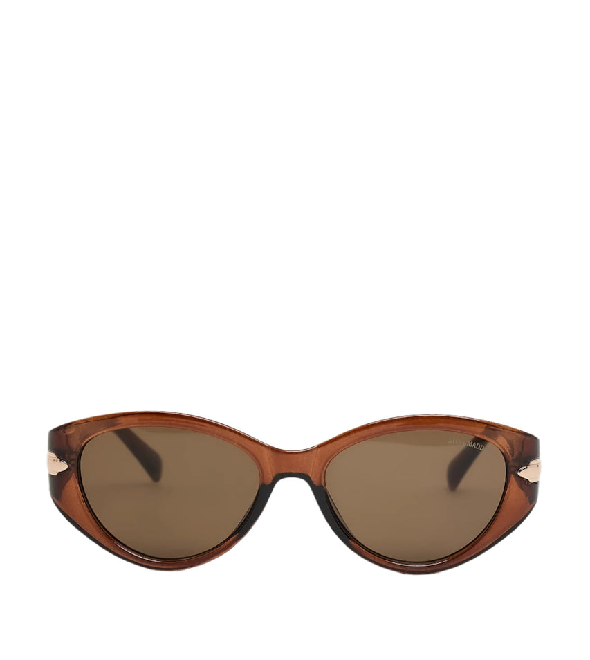 Sleek Women's Dark Brown Sunglasses