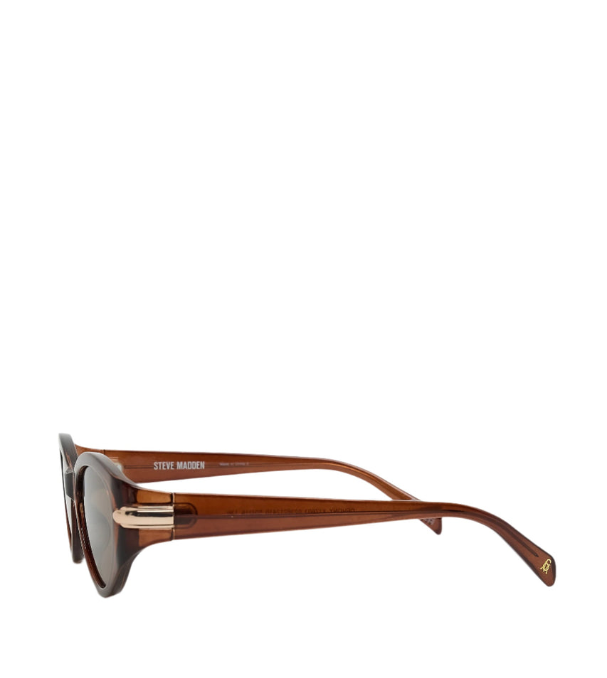 Sleek Women's Dark Brown Sunglasses - view 3