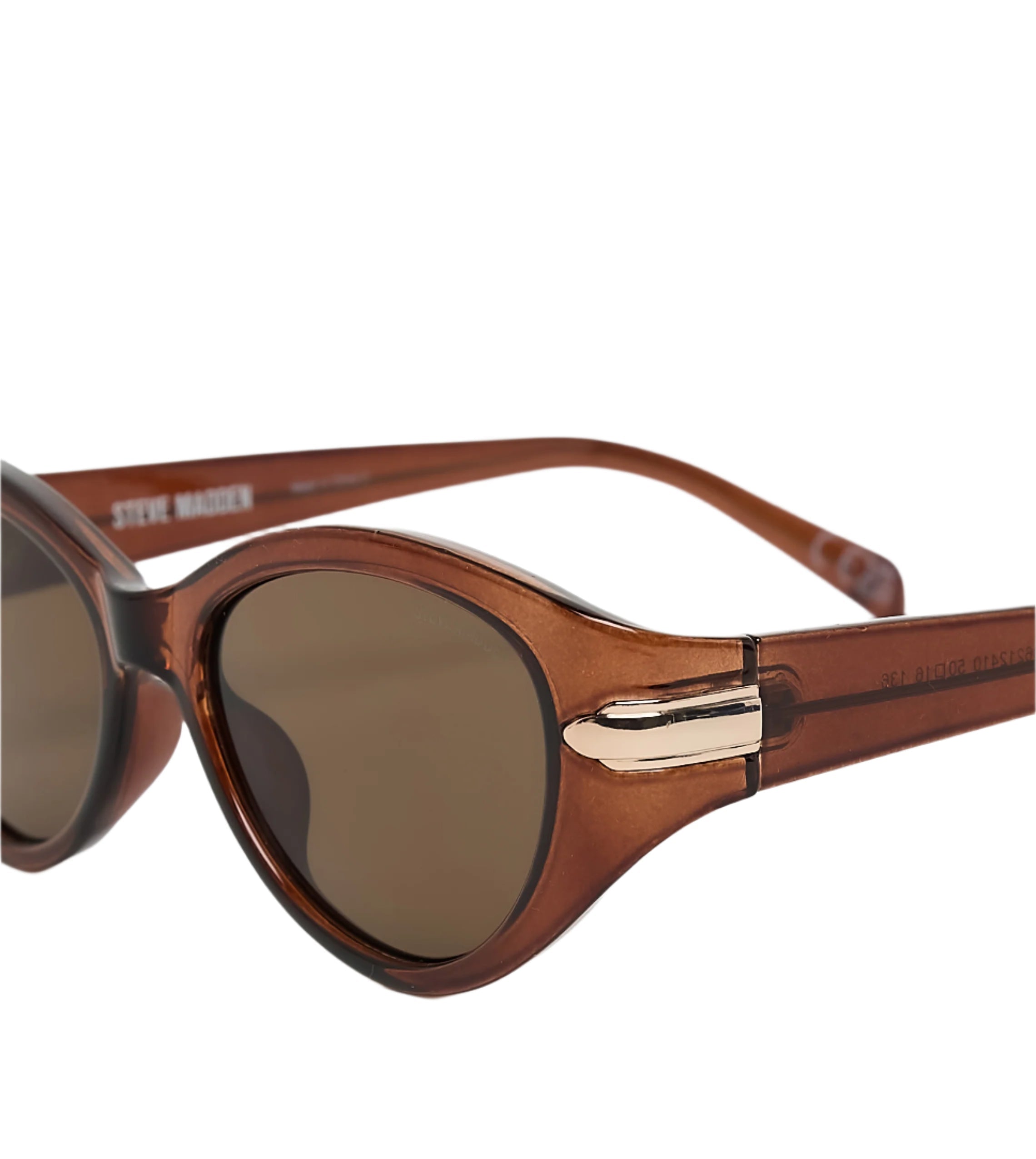 Sleek Women's Dark Brown Sunglasses - view 4
