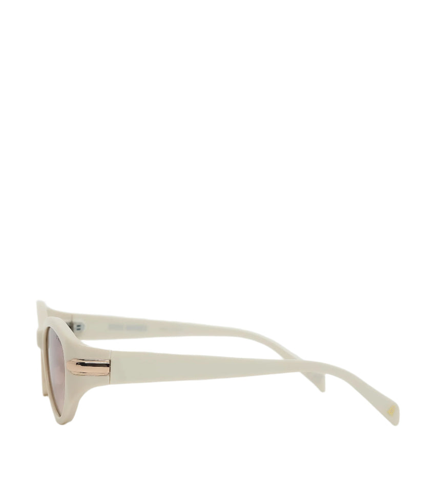 Sleek Women's Off White Sunglasses - view 3