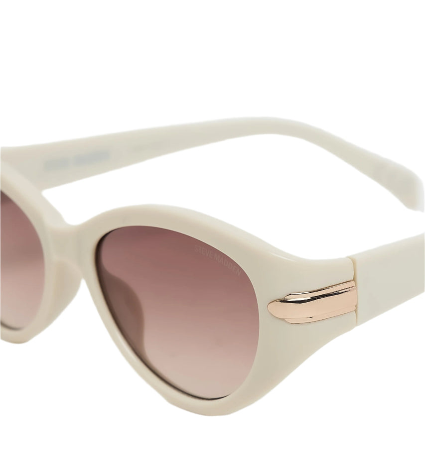 Sleek Women's Off White Sunglasses - view 4