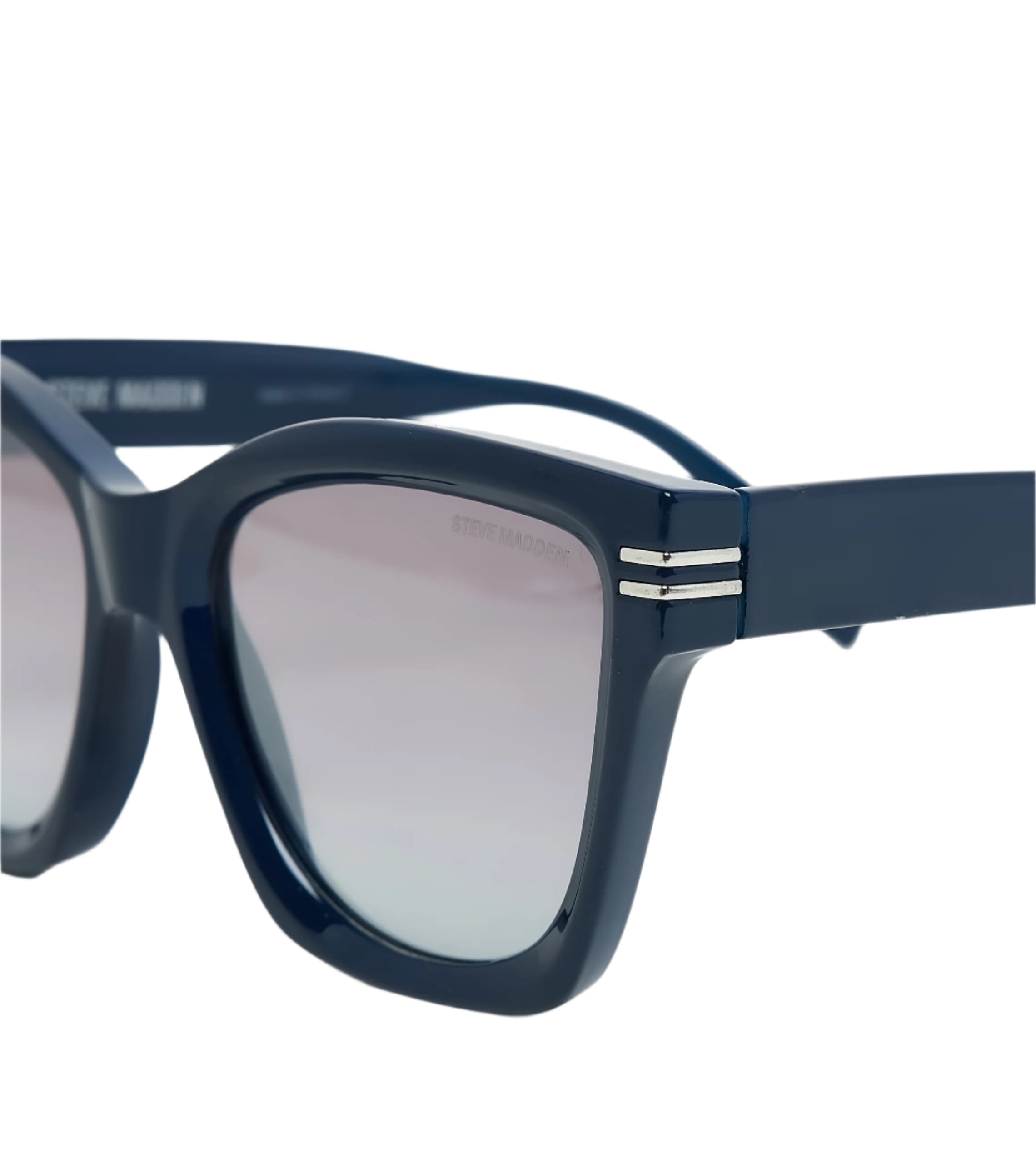 Trendy Women's Navy Blue Sunglasses - view 4