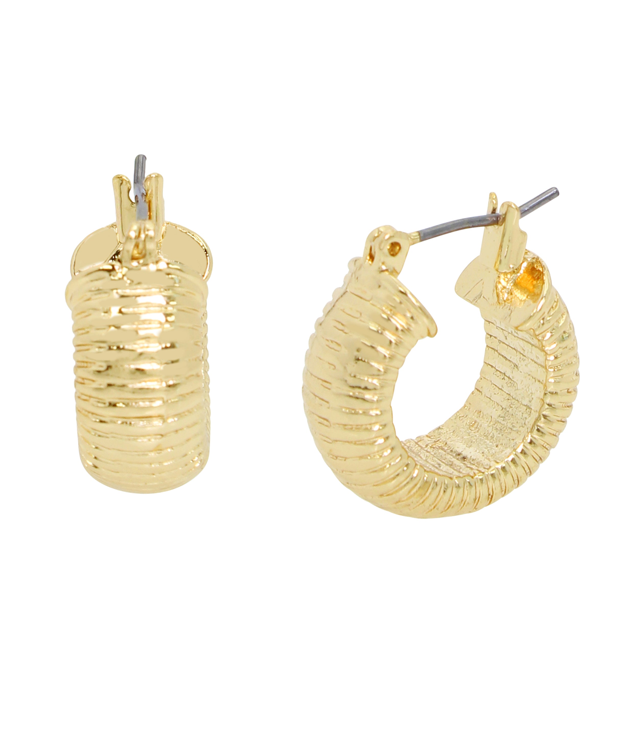 Rome Women's Gold Hoop Earrings - view 2