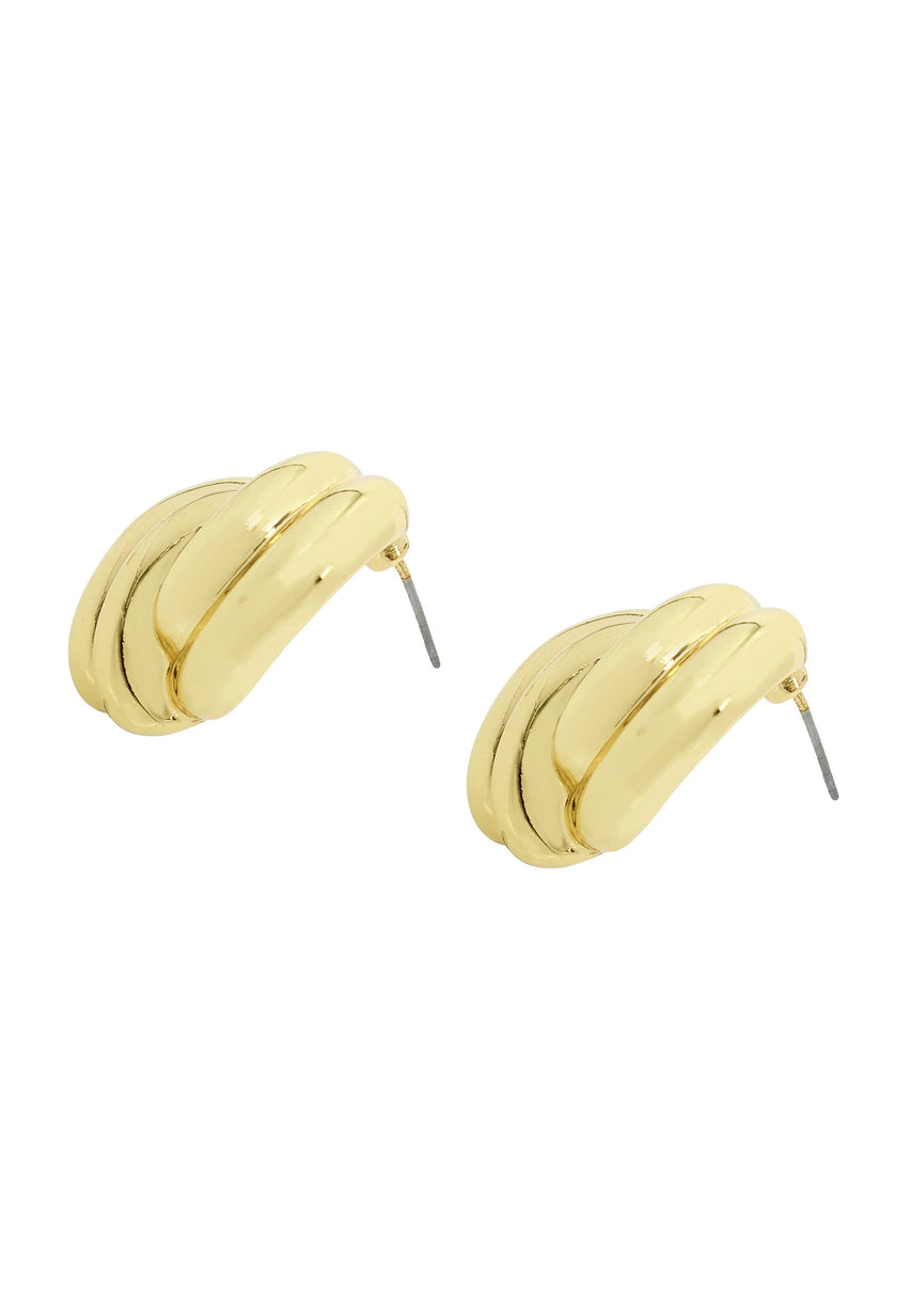 Knot Women's Gold Studs - view 4