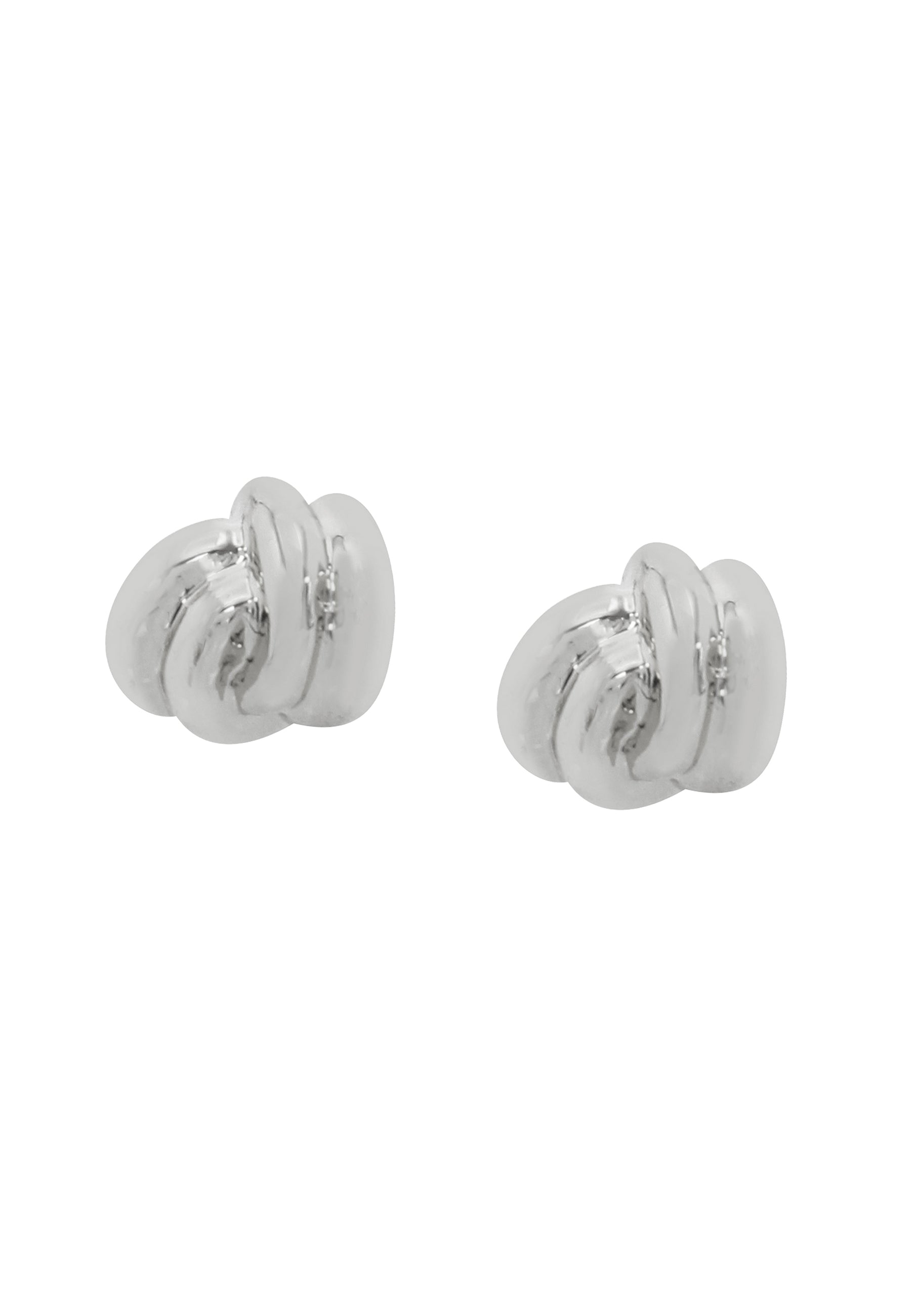 Knot Women's Silver Mini Studs