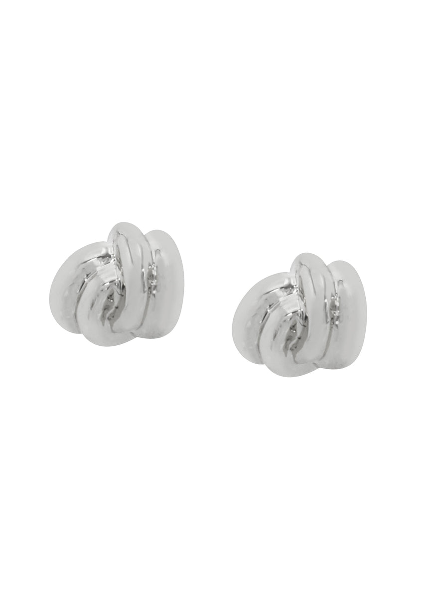 Knot Women's Silver Mini Studs