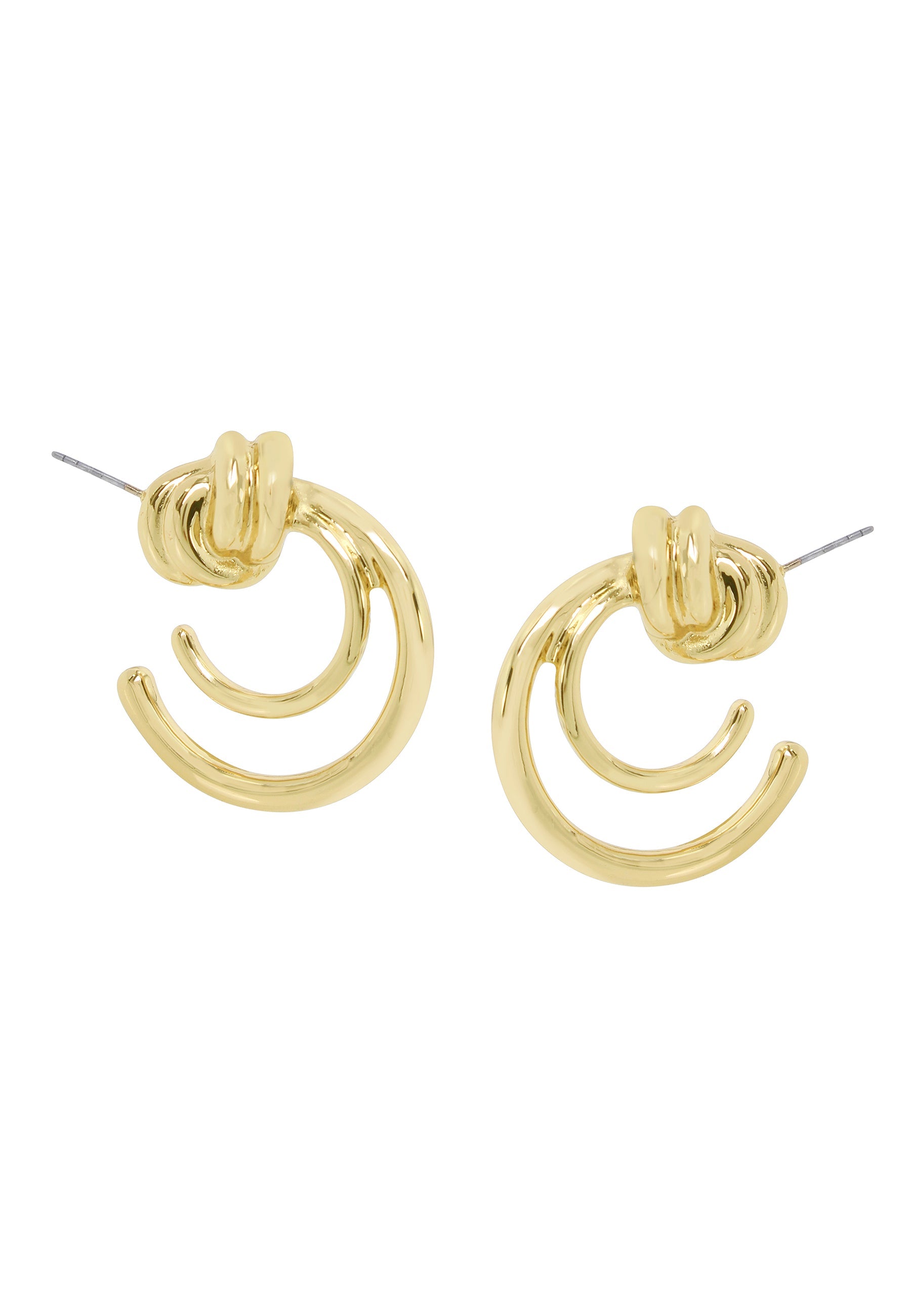 Knot Women's Gold Hoops - view 3
