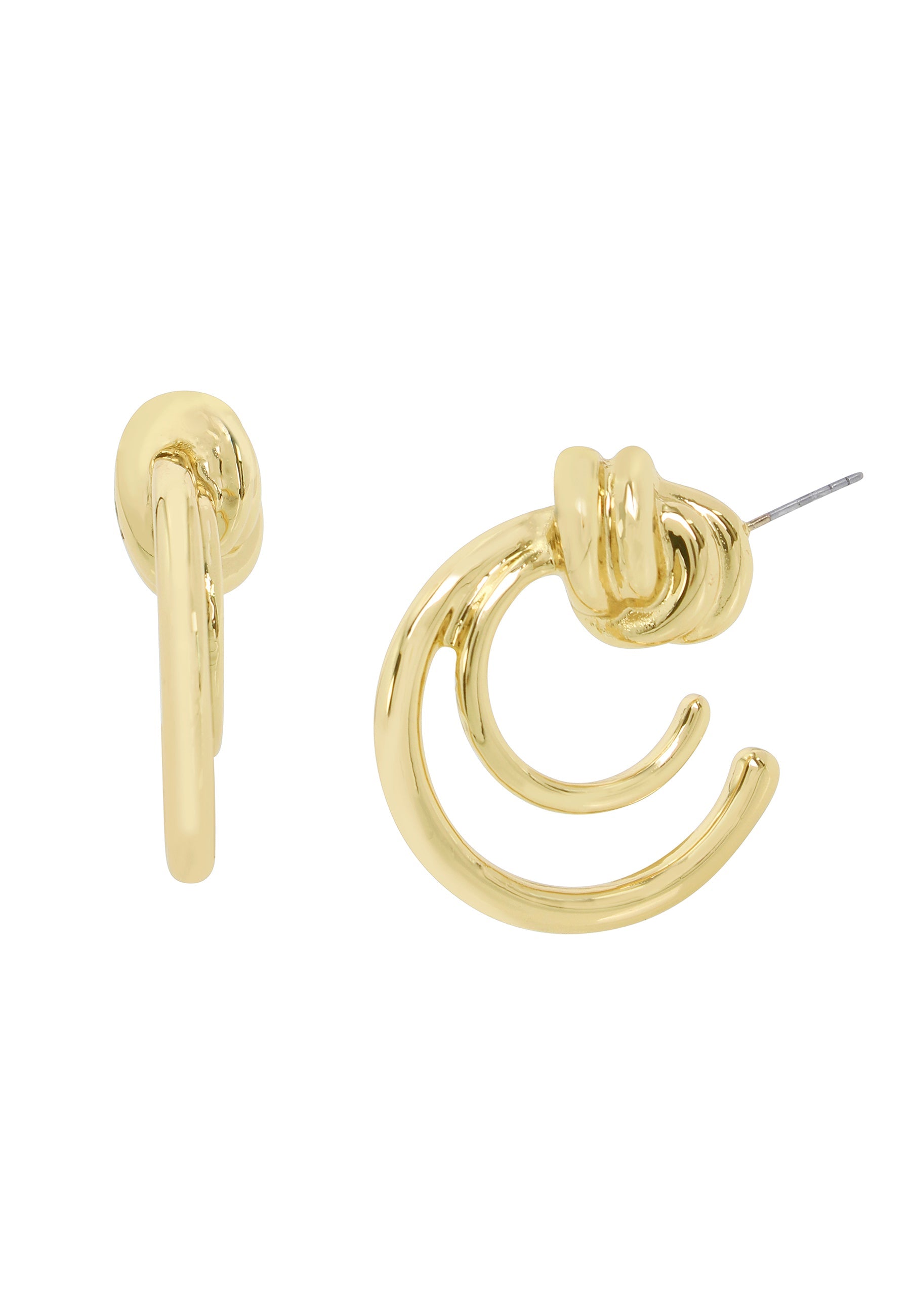 Knot Women's Gold Hoops - view 2