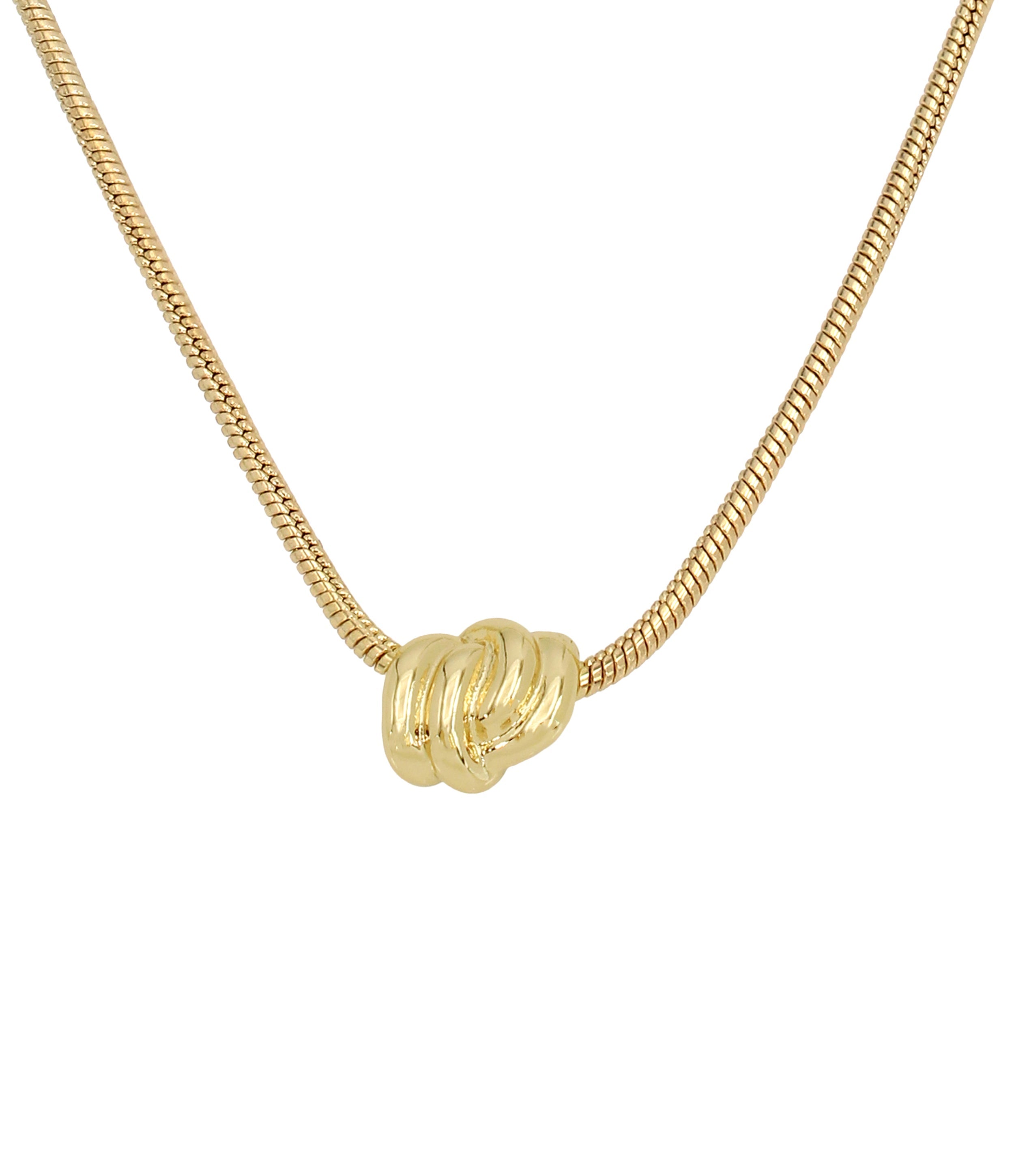 Knot Women's Gold Necklace - view 2