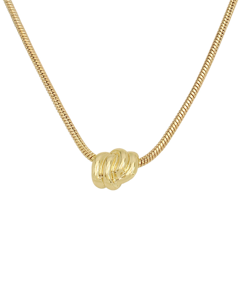 Knot Women's Gold Necklace - view 2