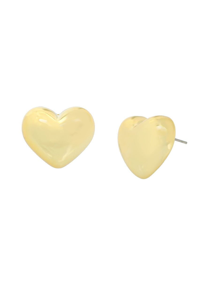 Heart Studs Women's Gold Earrings - view 2