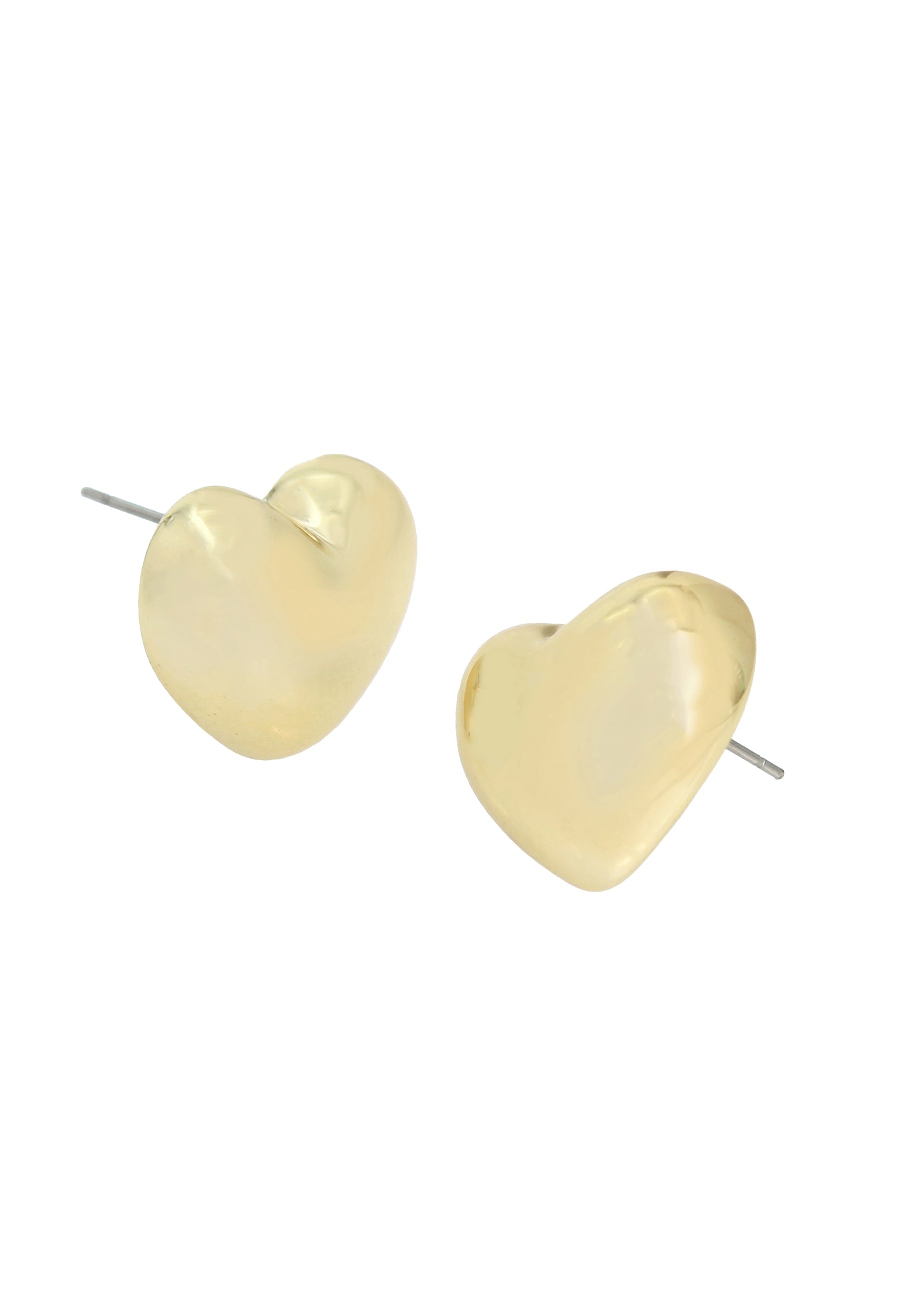 Heart Studs Women's Gold Earrings - view 3