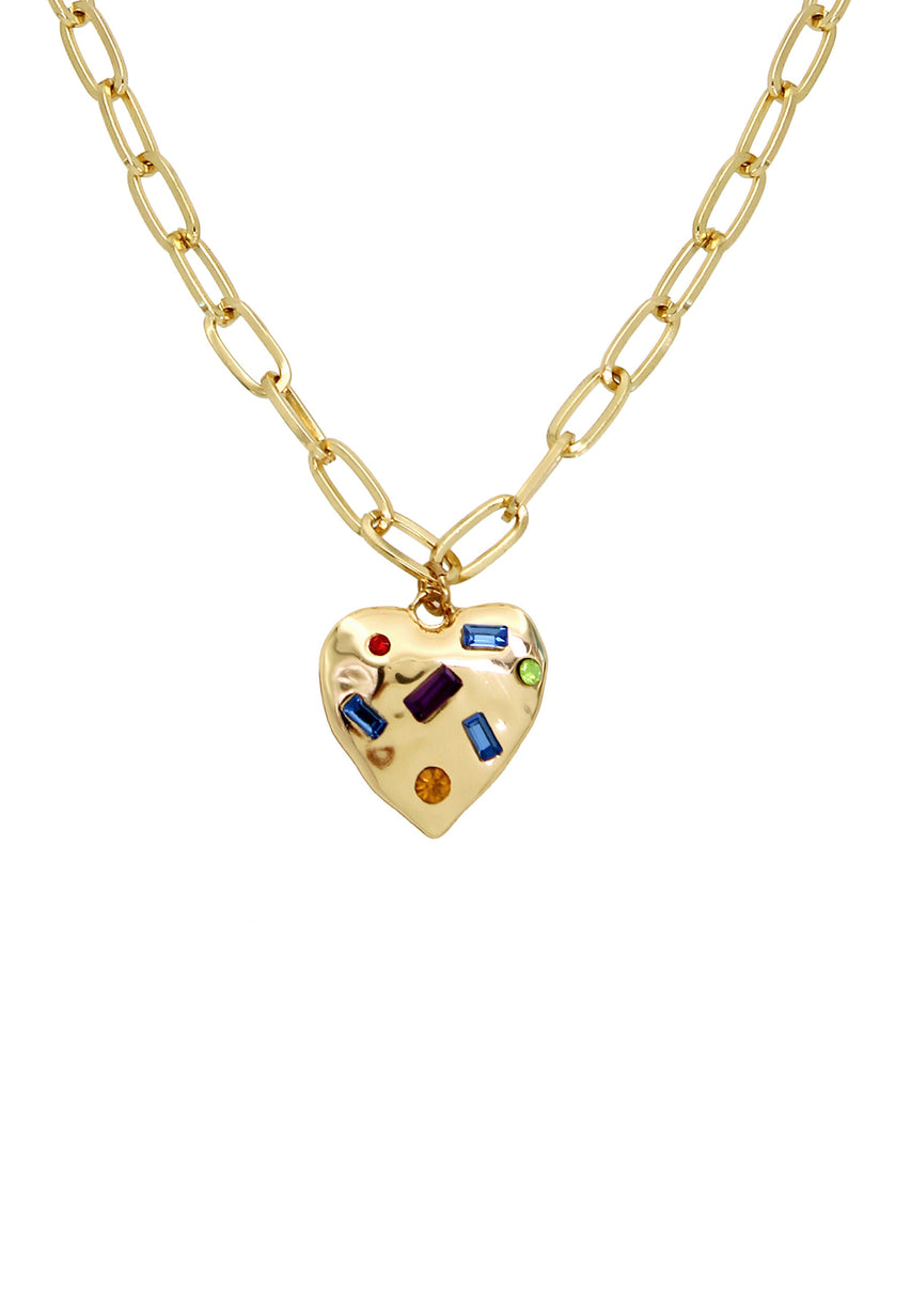 Multi Star Women's Gold Earrings Pendant Set - view 2