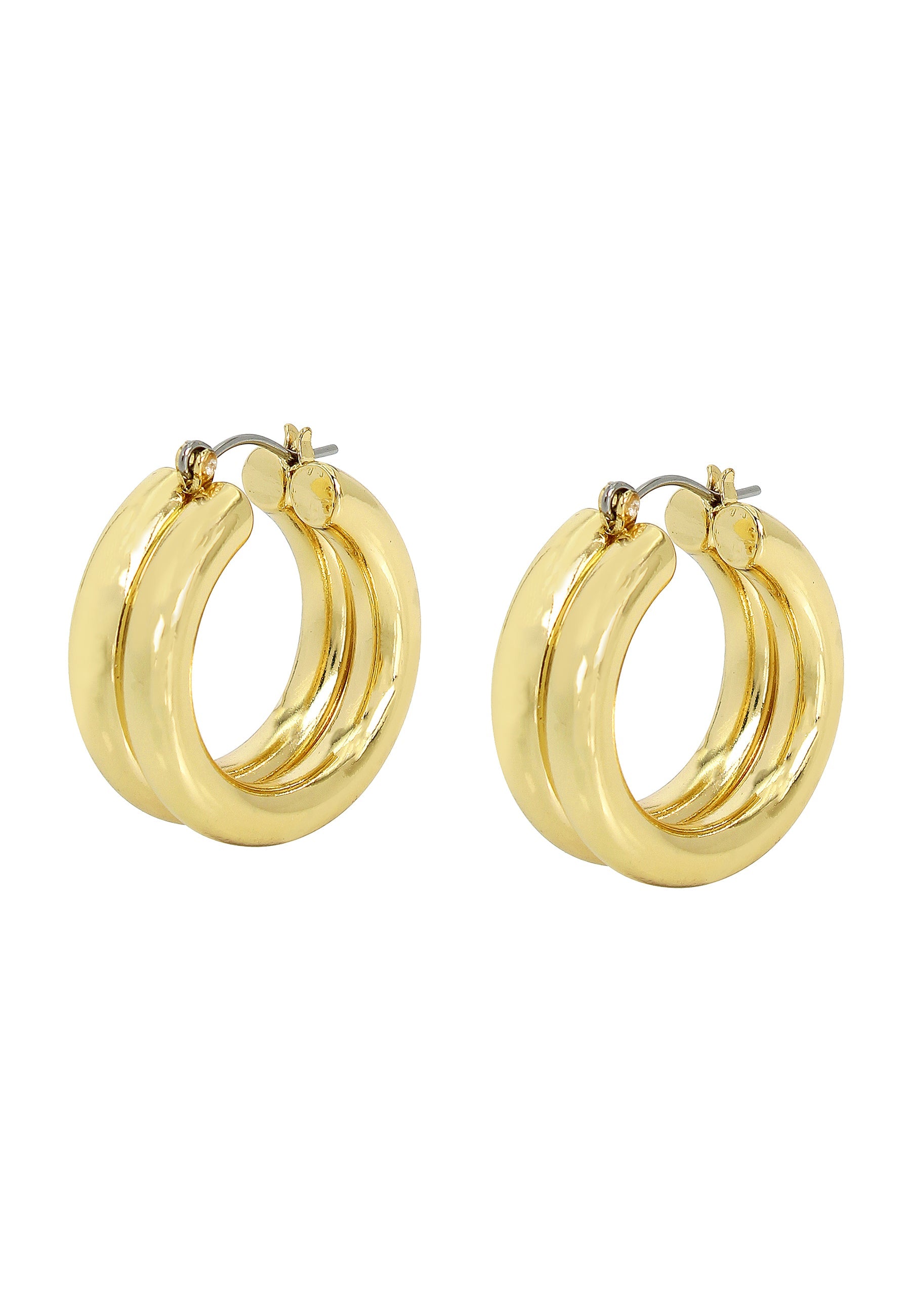Hoops Women's Gold Earrings - view 2