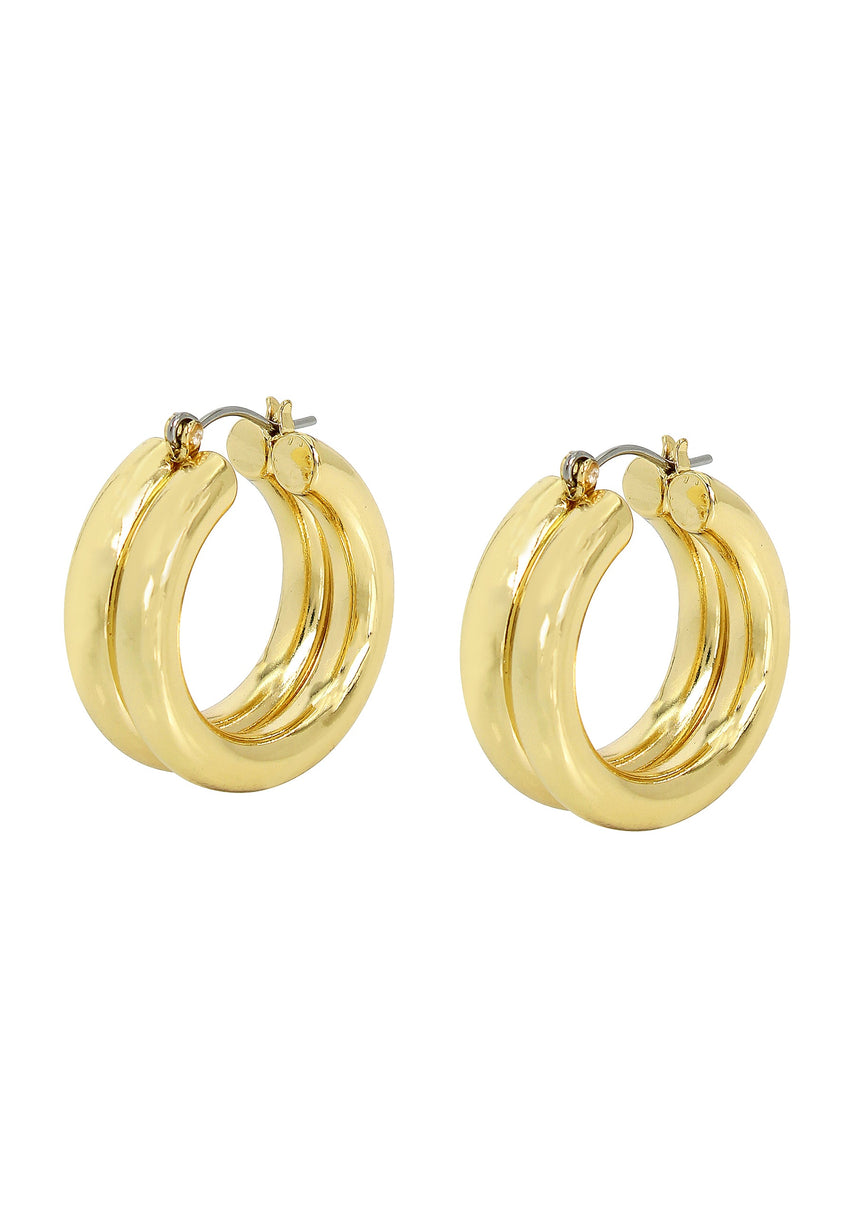 Hoops Women's Gold Earrings - view 2
