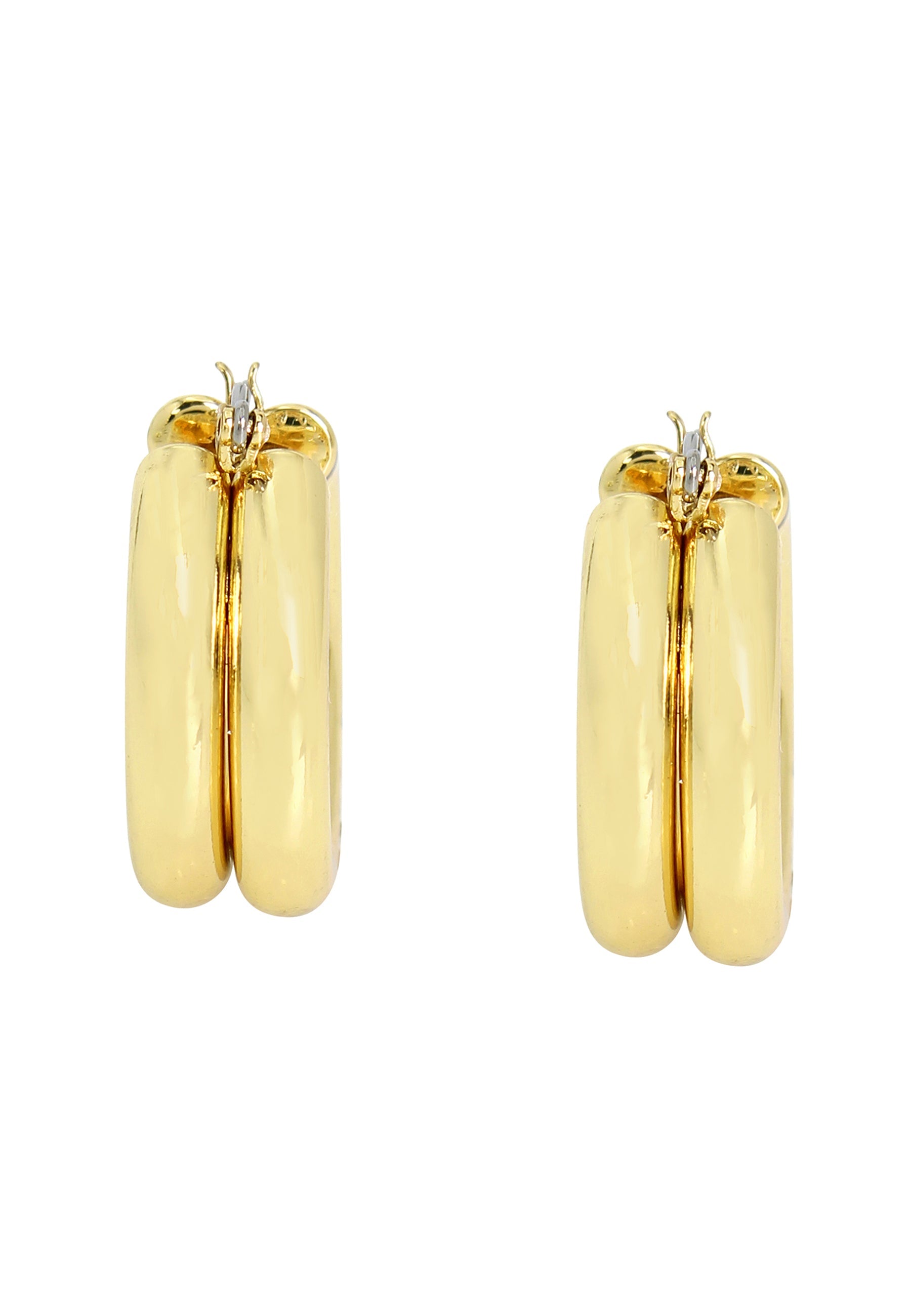 Hoops Women's Gold Earrings - view 3