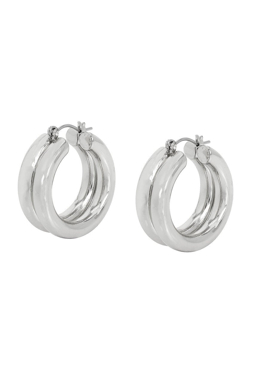 Hoops Women's Silver Earrings - view 2