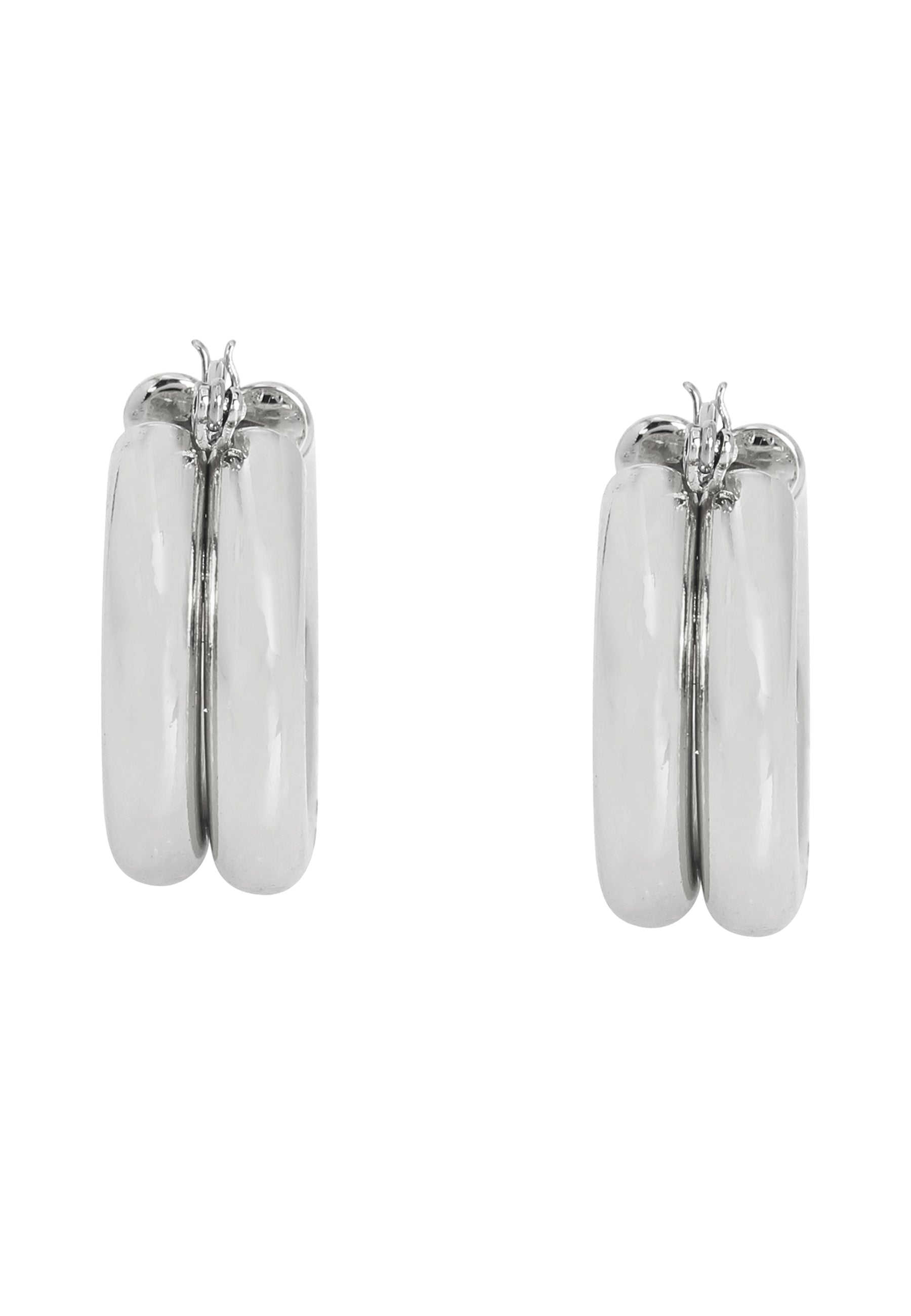 Hoops Women's Silver Earrings - view 3