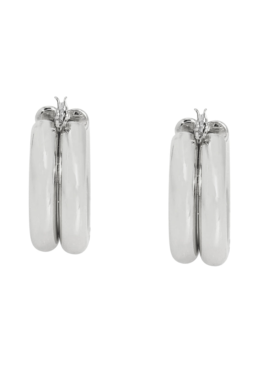 Hoops Women's Silver Earrings - view 3