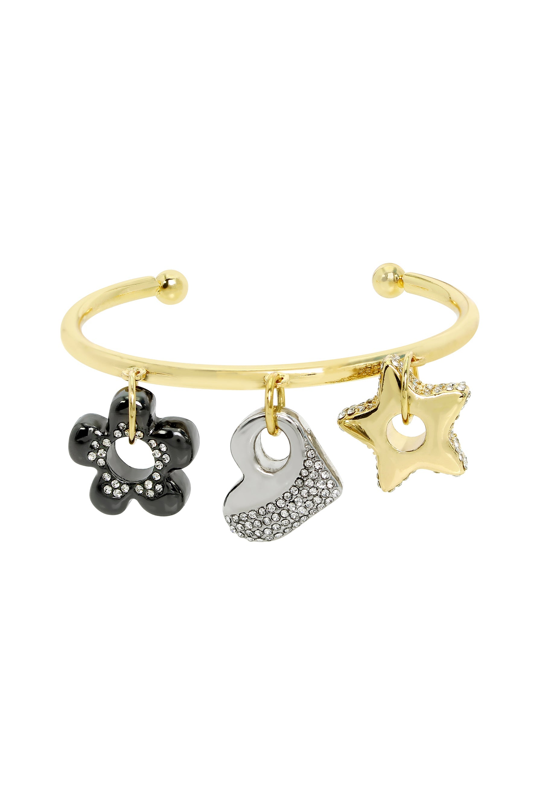 Multi  Women's Crystal Hand Cuff
