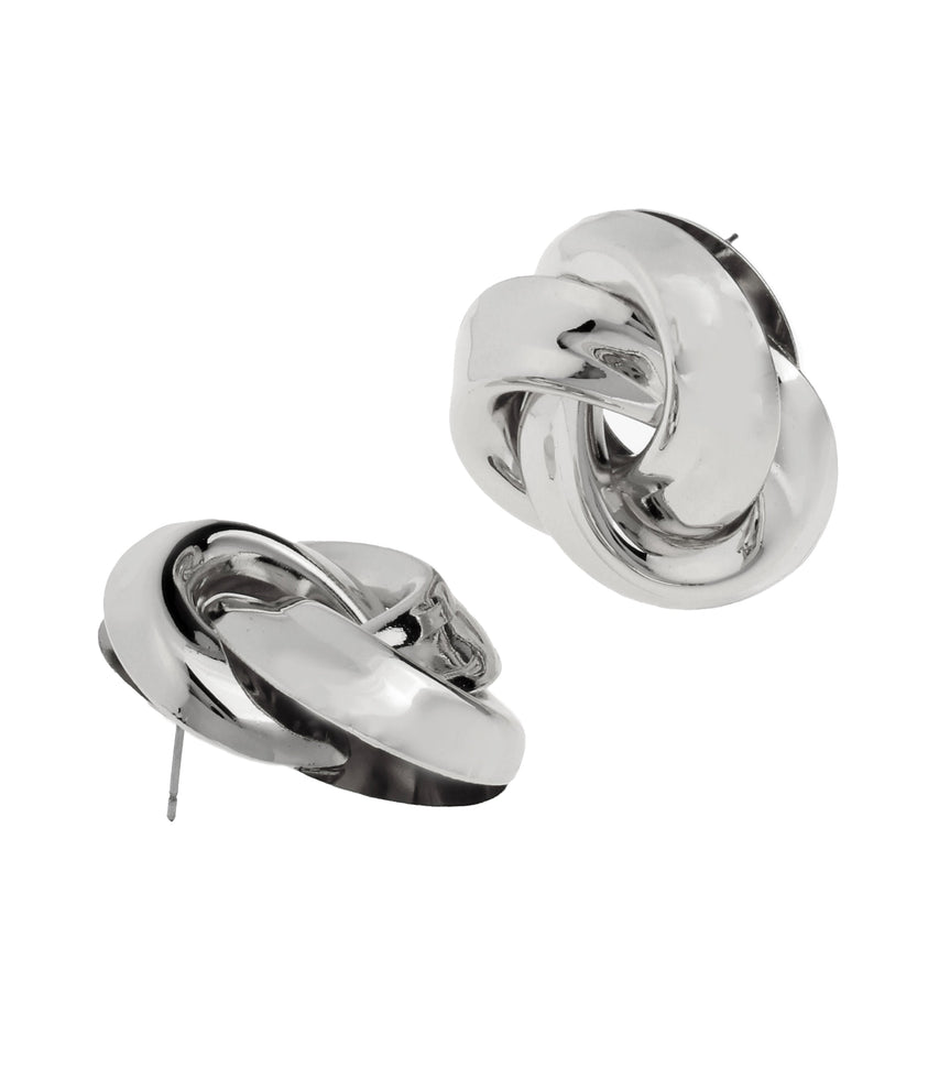 Knot Women's Silver Studs - view 3