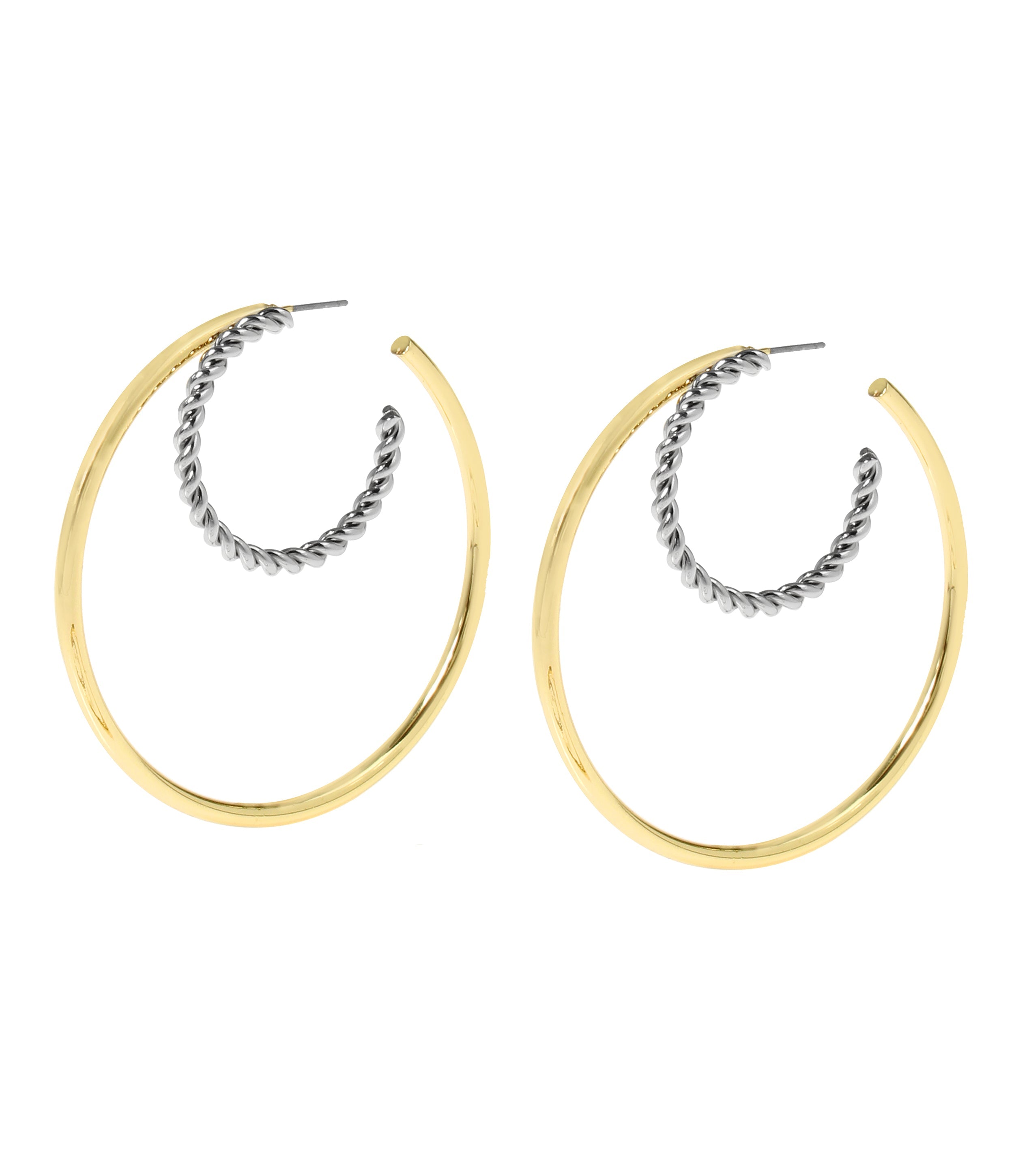 Eagel Hoops Women's Gold Earrings