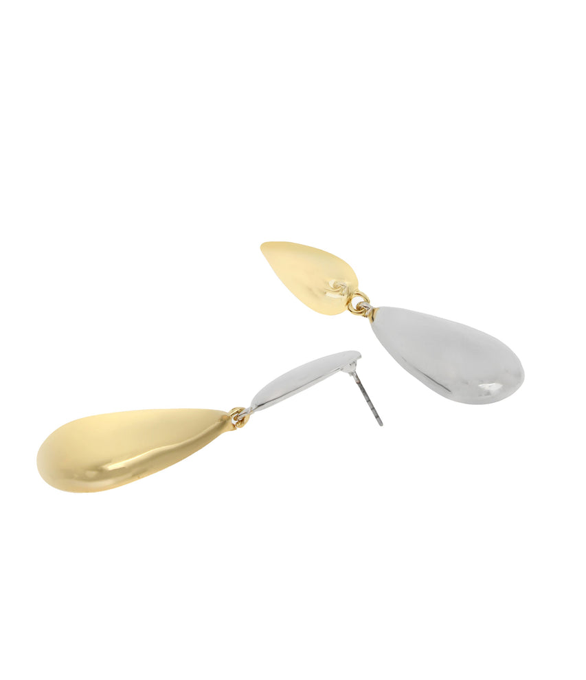 Tear Women's Gold Drop Earrings - view 2