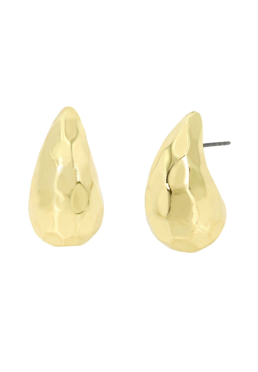 Disco Stud Women's Gold Earrings - view 2
