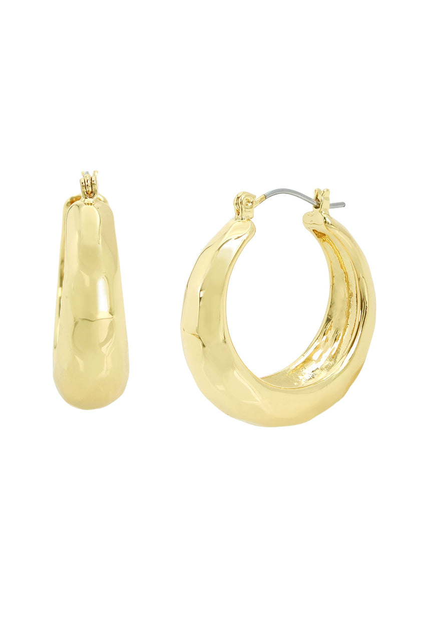 Disco Hoops Women's Gold Earrings - view 2