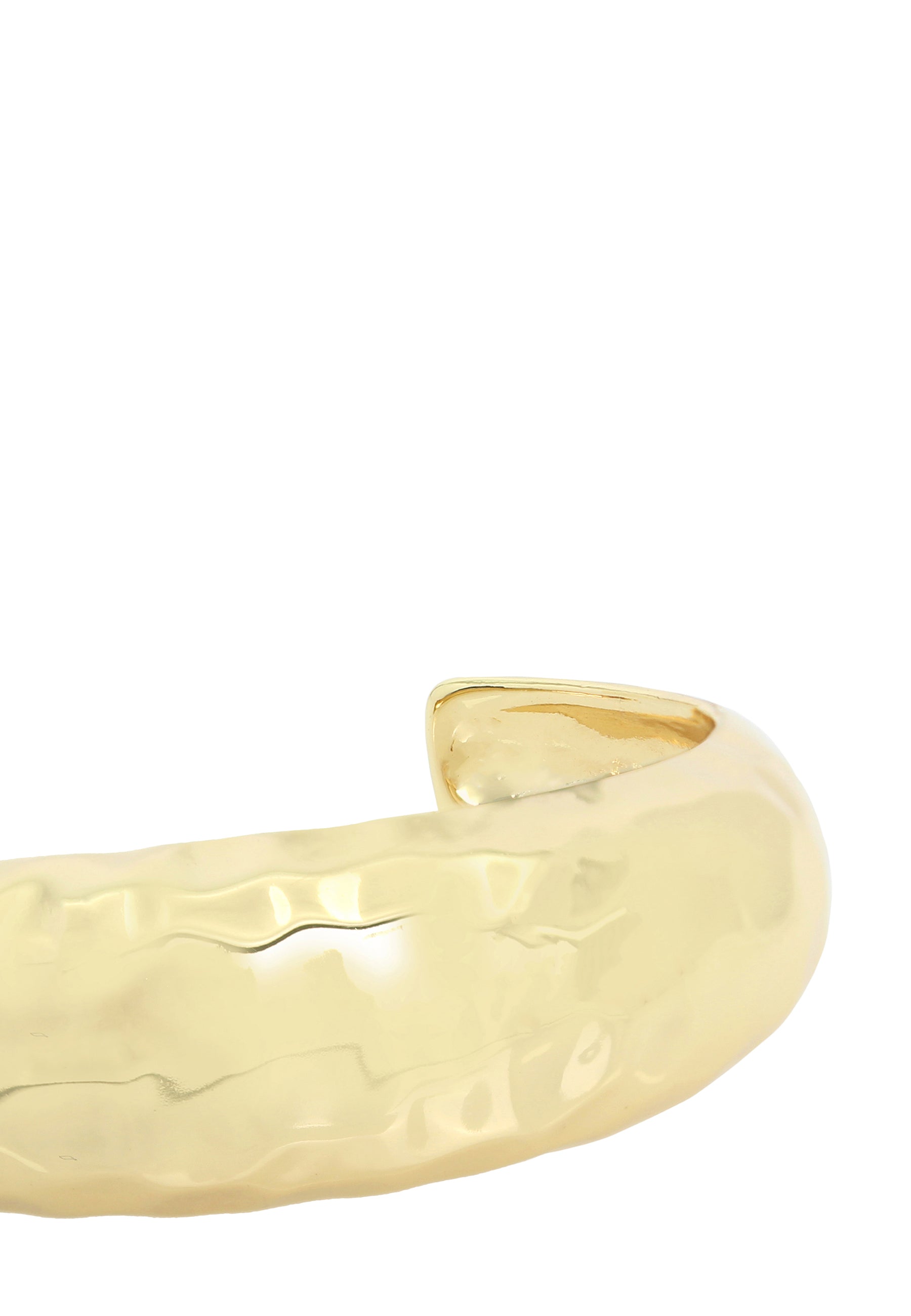 Disco Cuff Women's Gold Bracelet - view 3