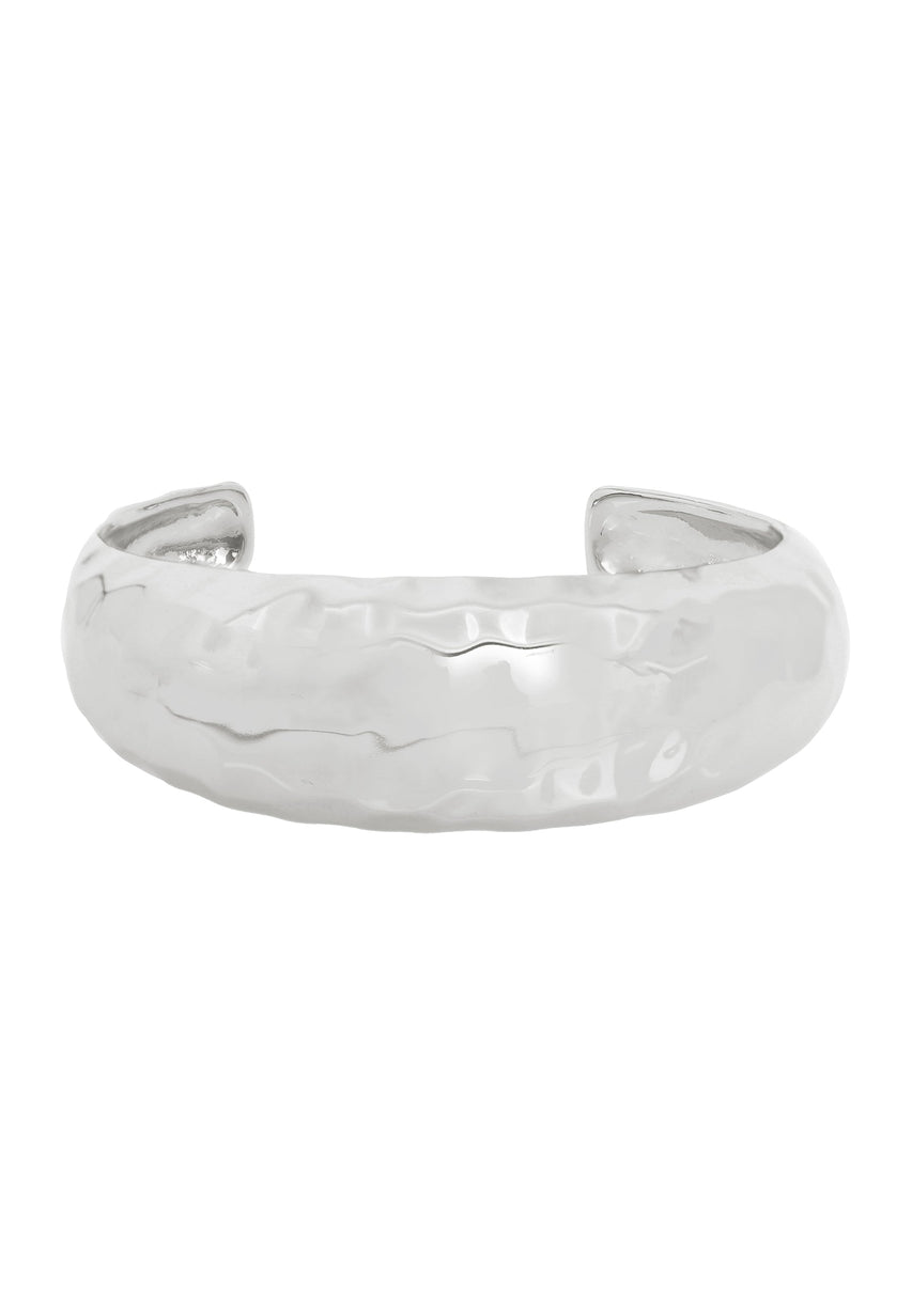 Disco Cuff Women's Silver Bracelet