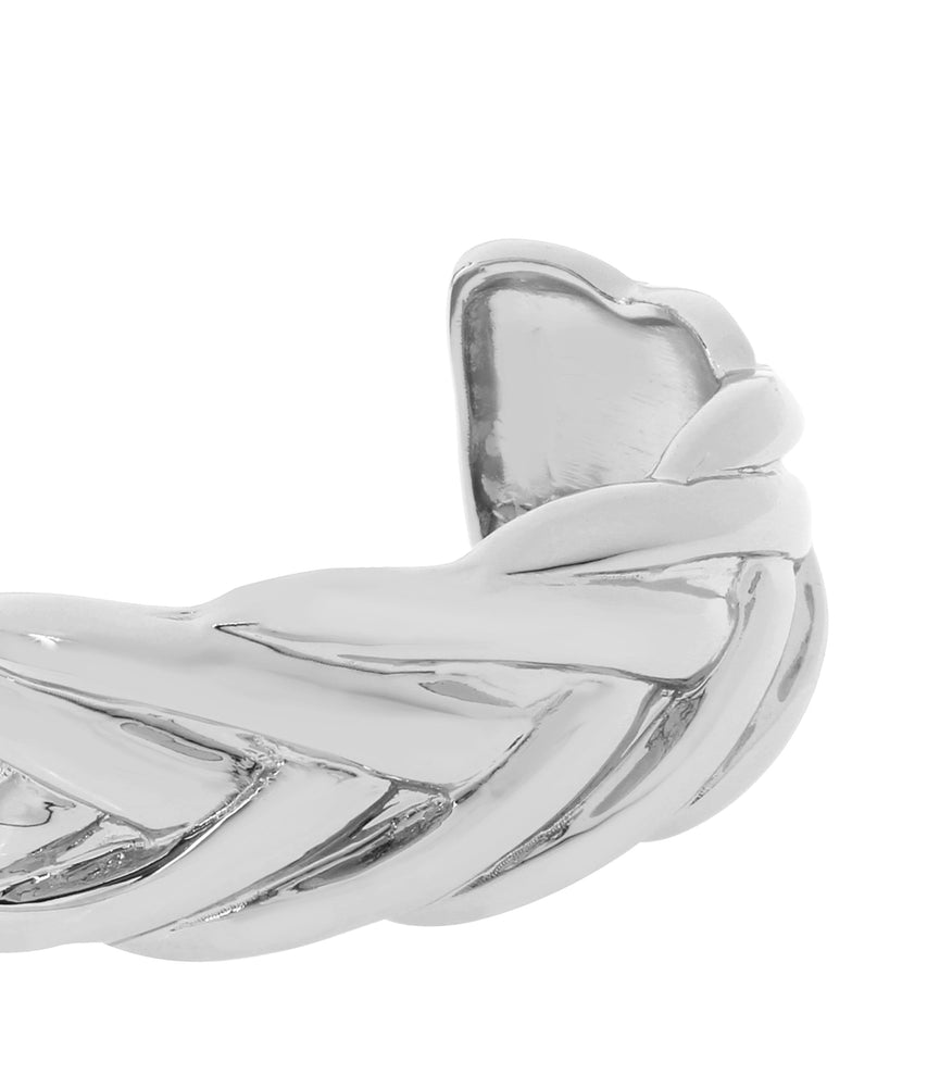 Woven Women's Gunmetal Hand Cuff - view 2