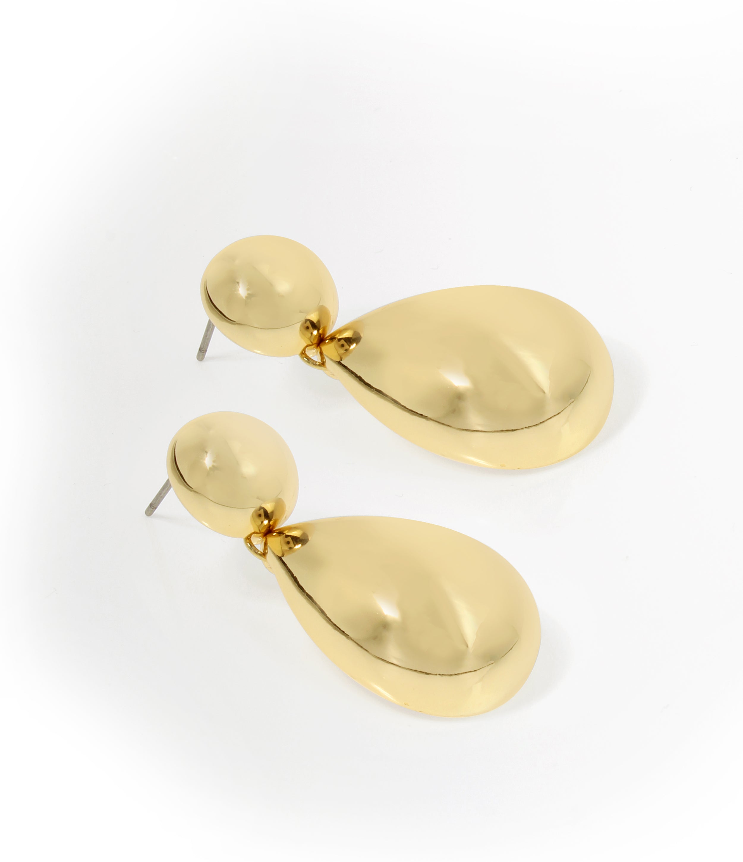 Teardrop Women's Gold Earrings - view 3
