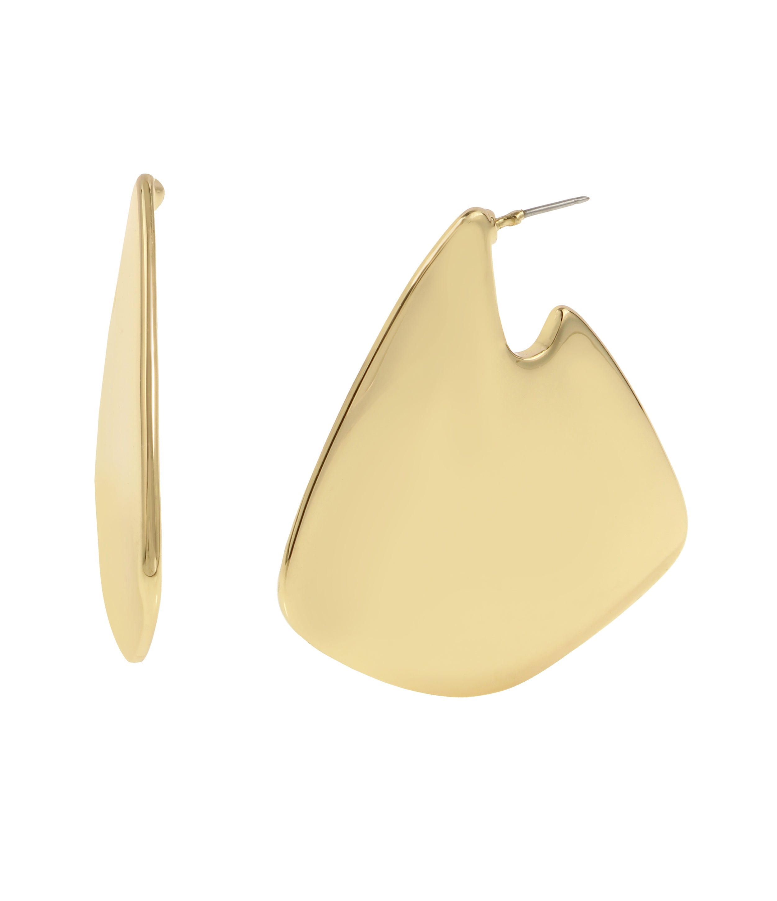Hoop Women's Gold Earrings - view 4