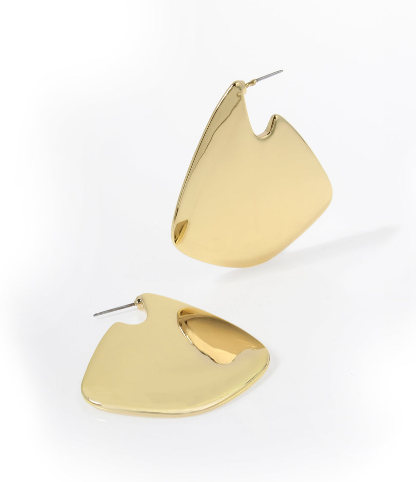 Hoop Women's Gold Earrings - view 3