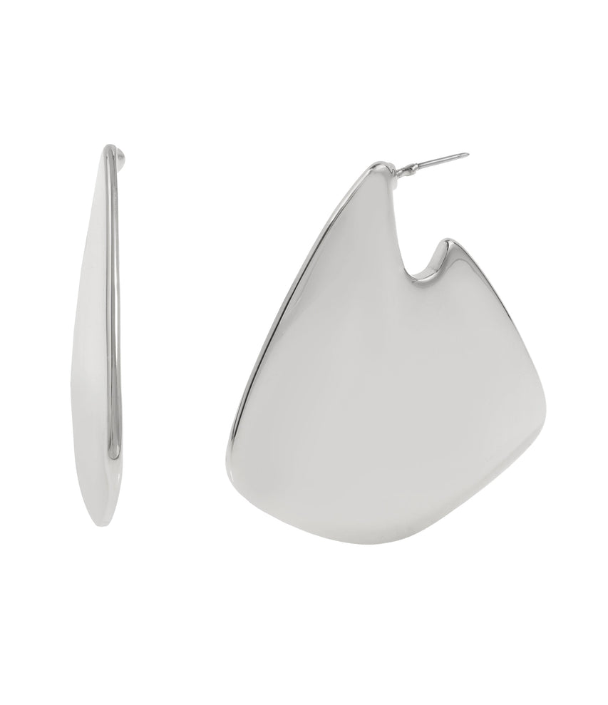 Hoops Women's Gunmetal Earrings - view 4