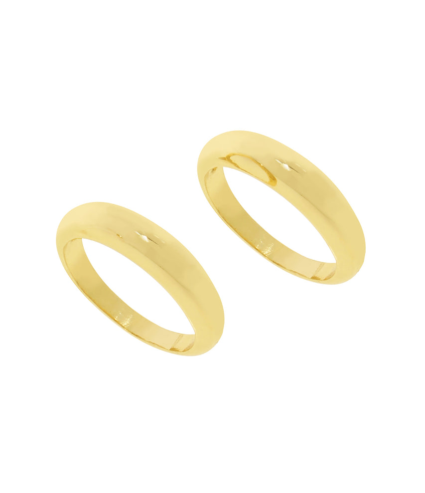 Oval Women's Gold Rings - view 2