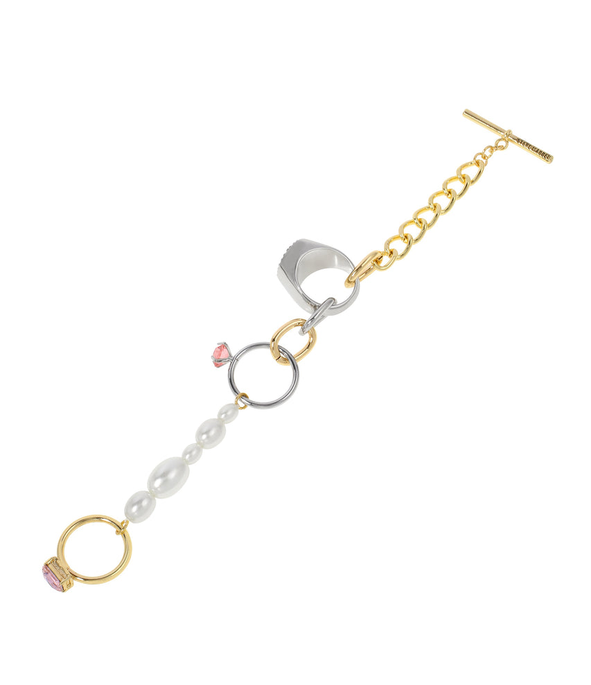 Flex Pearl Women's Gold Bracelet - view 2