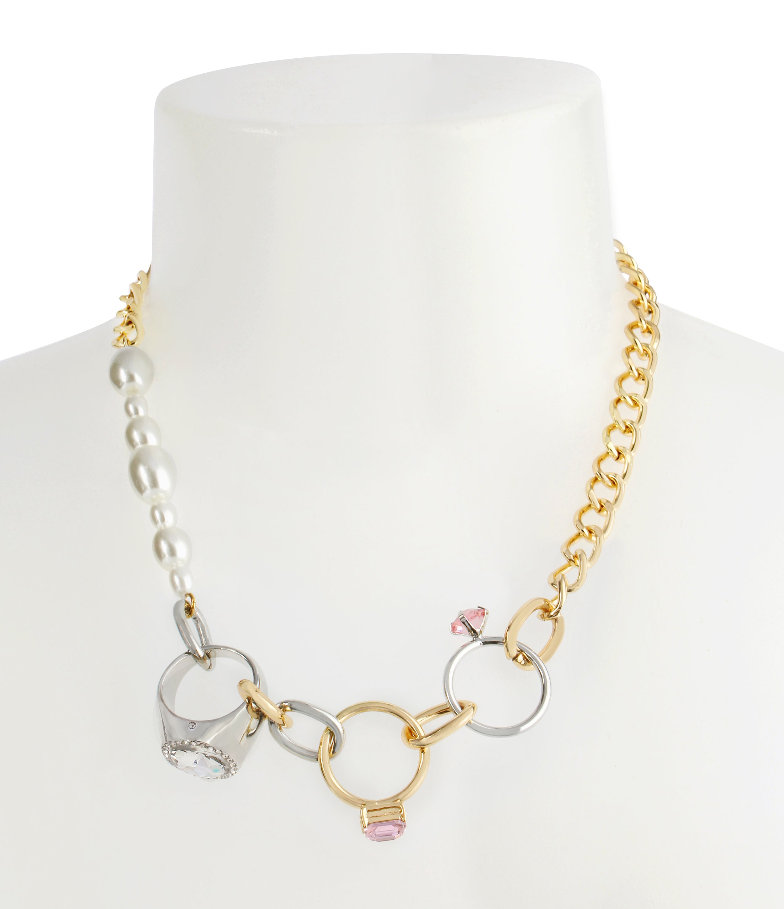 Pearl Collar Women's Gold Necklace - view 3