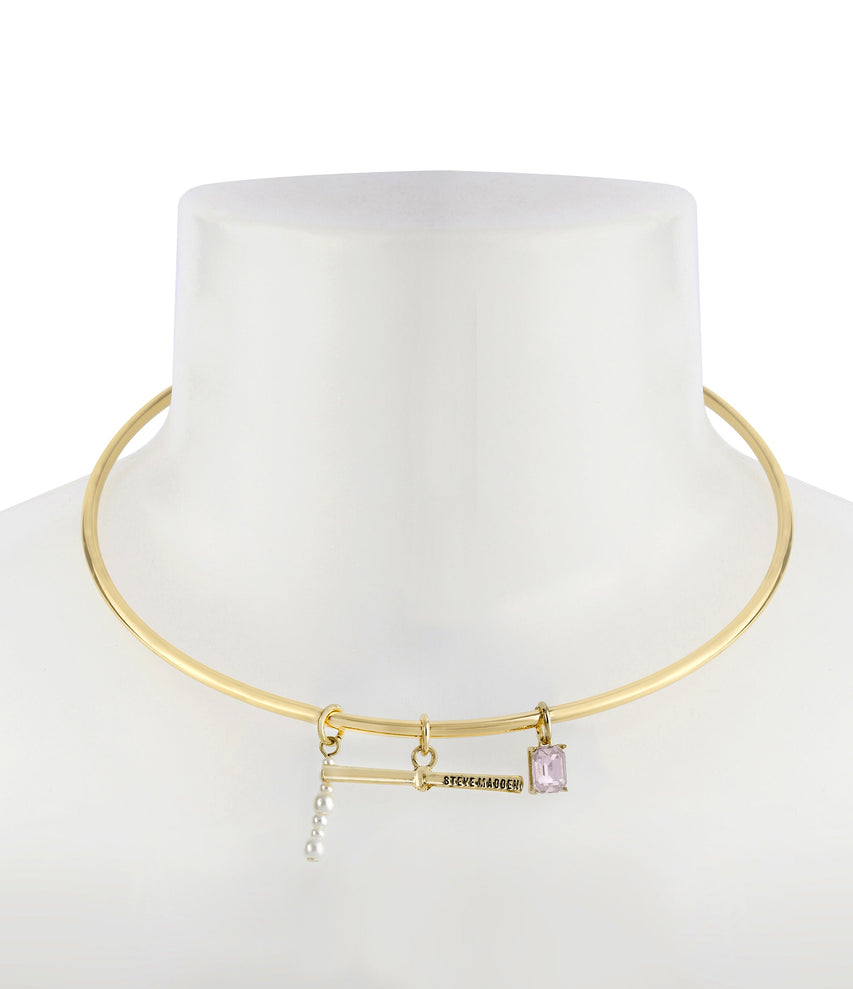 Pearl Crystal Women's Ivory Necklace - view 3