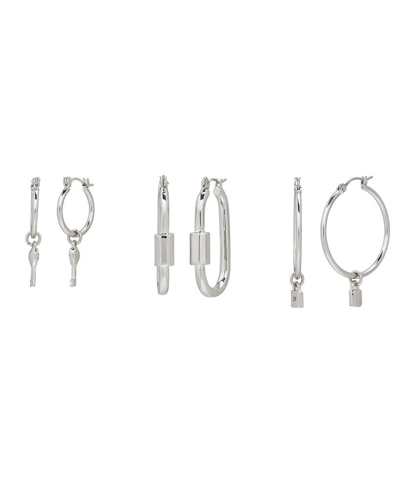 Key Women's Ivory Pearl Hoop Set - view 2