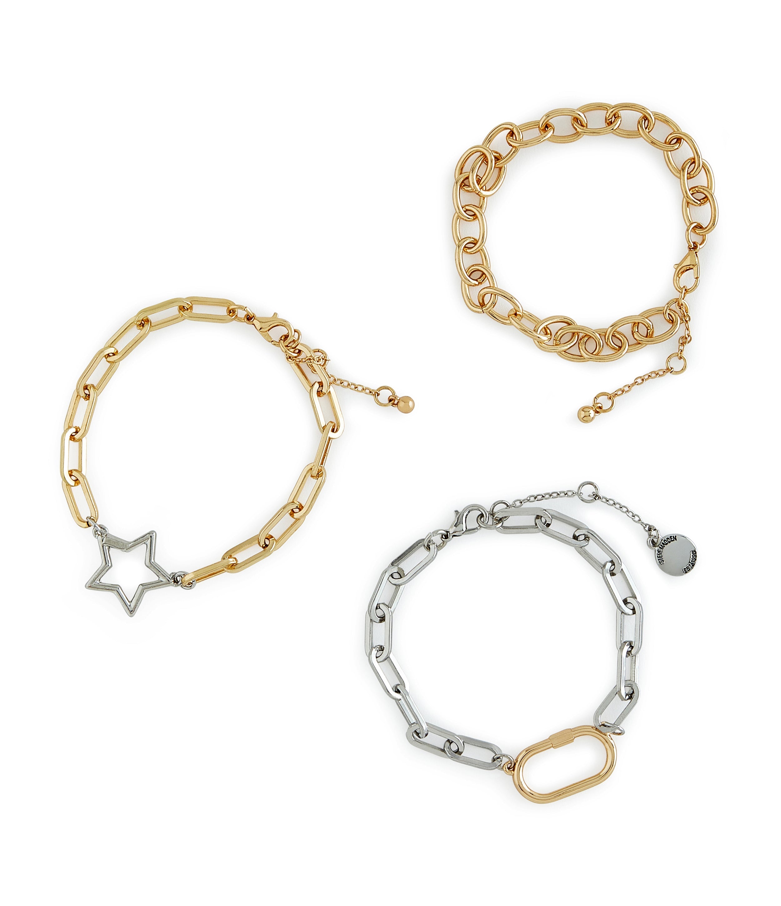 3 Pc Star Women's Black Bracelet
