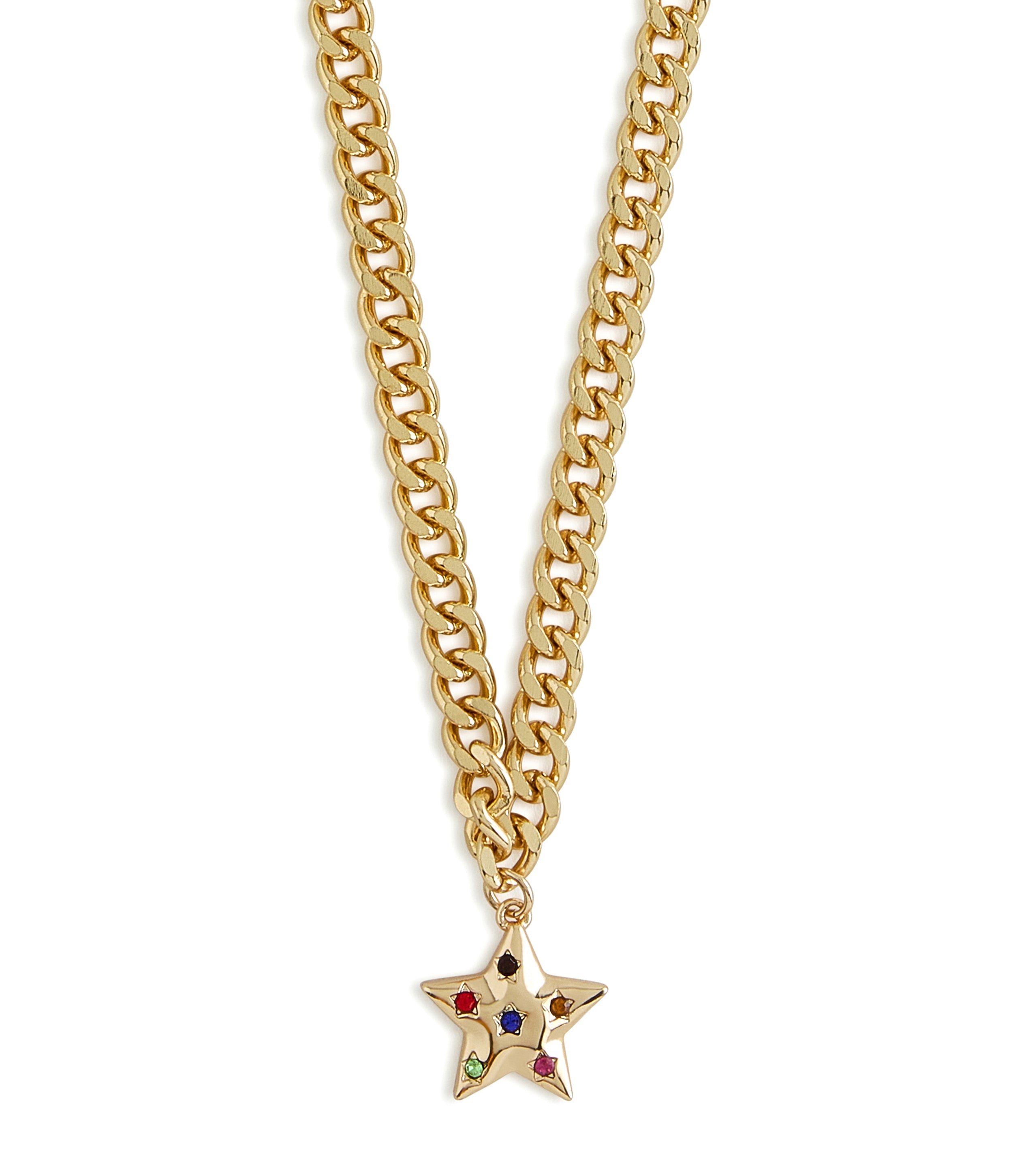 Multi Star Women's Rose Gold Earrings Pendant Set - view 3