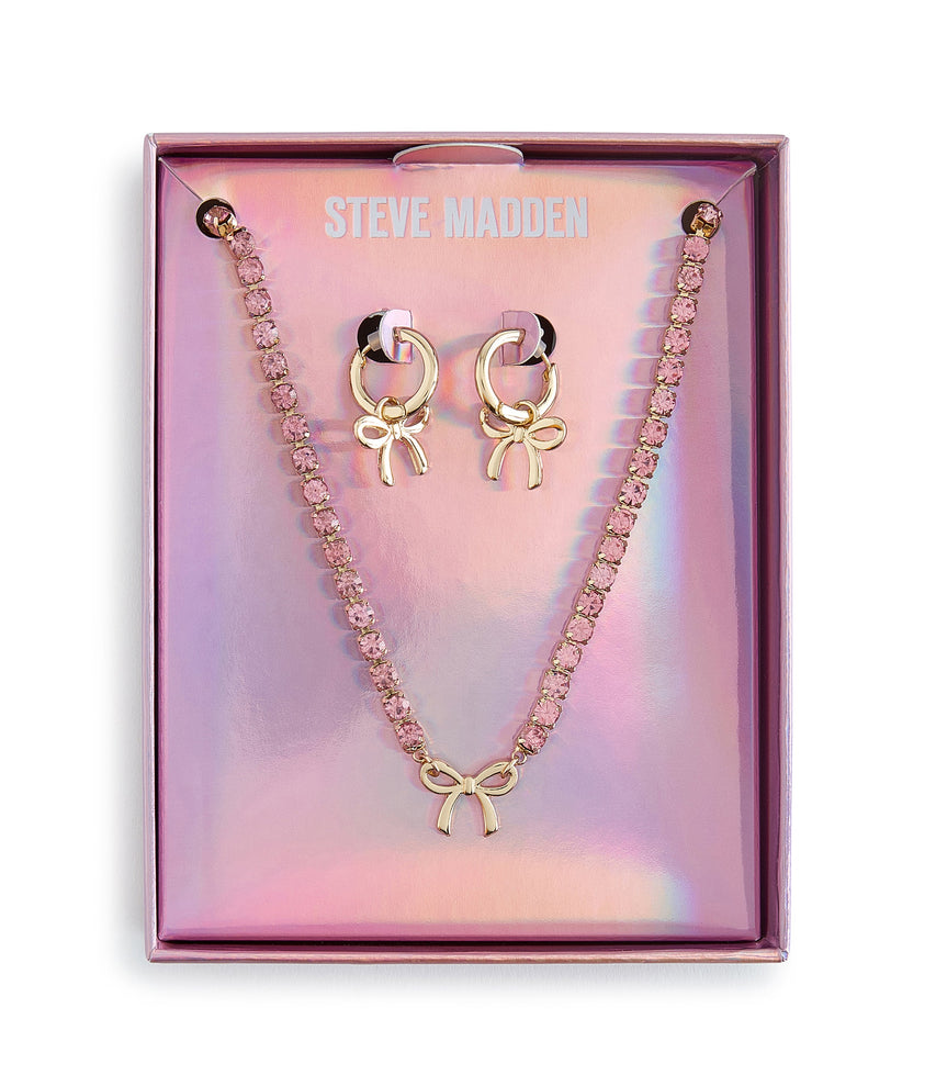 Bow Women's Ivory Pearl Necklace Set - view 4