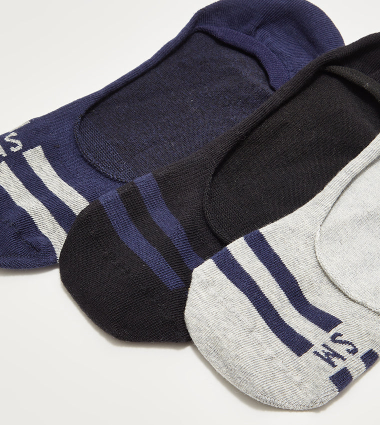 3PK MENS INVL SOCKS MULTICOLOR - view 5