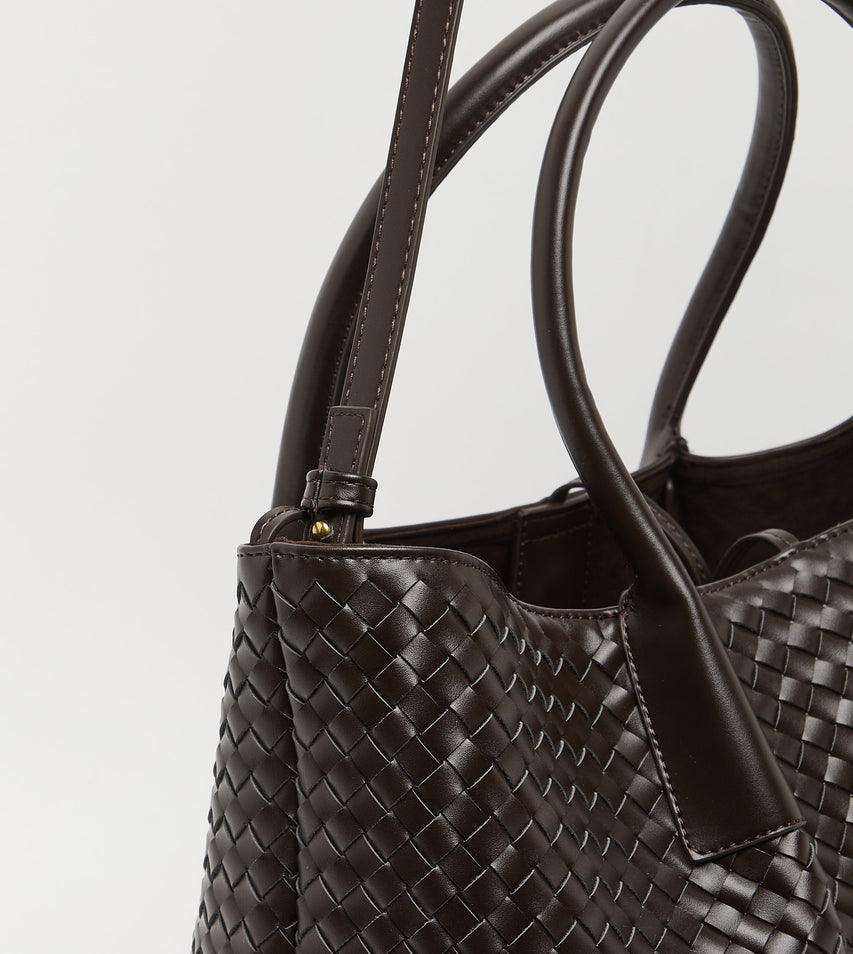 Smw8025-Dkb Dark Brown Women's Tote Bag - view 3
