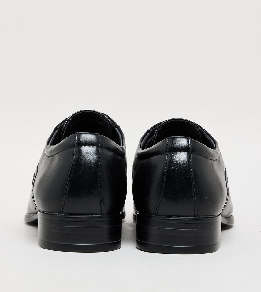 M-Clevrr Men's Black Formal Shoes - view 5